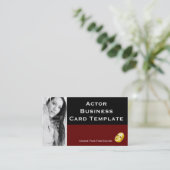演技ロゴの名刺テンプレートです。シンプル 名刺 (スタンド正面)
