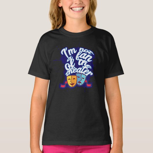 演技俳優シアタードラマショーデザイン Tシャツ (正面)