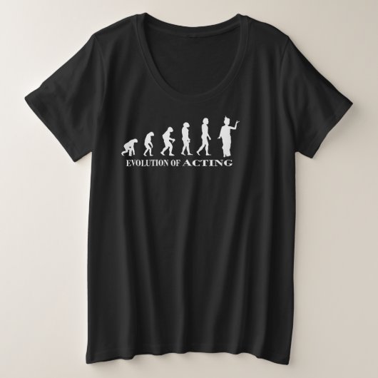 演技基本デザイナーズエディション プラスサイズTシャツ (デザイン正面)