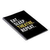 演技 睡眠 シアター 繰り返す 俳優 ドラマ ギフト ノートブック (右側)