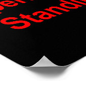 演算子が立っている(赤い文字)（濃） ポスター (角)