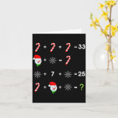 演算順序クイズ 面白い数学教師 クリスマス カード (黄色い花)