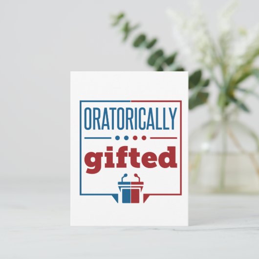 演説と議論が雄弁である ポストカード (スタンド正面)