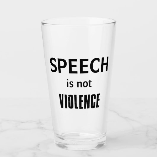 演説は乱暴でない タンブラーグラス (正面)