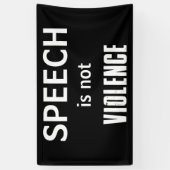 演説は乱暴でない 横断幕 (縦)