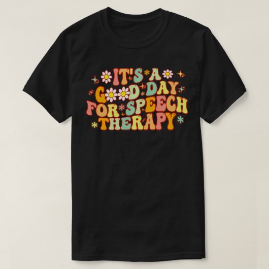 演説セラピー発声障害の日だ Tシャツ (デザイン正面)