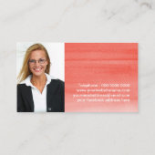 演説家の名刺のテンプレート 名刺 (裏面)