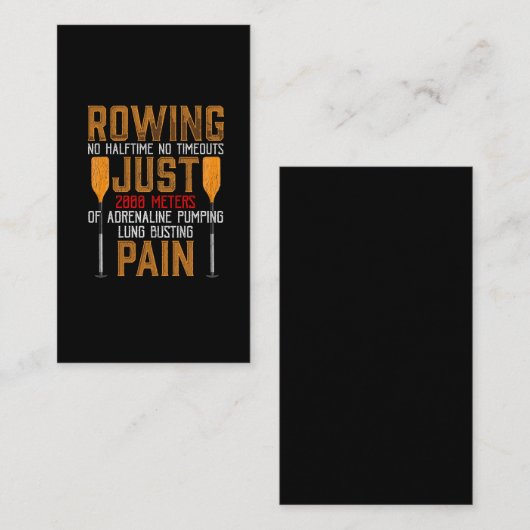 漕おもしろいぎ手アドレナリンポンピング肺バスティングローア 名刺 (正面/裏面)