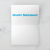 漕おもしろいぎ船漫画イラストレーション カード (内部)