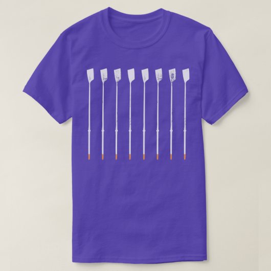 漕ぎオール1白 Tシャツ (デザイン正面)