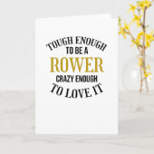 漕ぎ手漕ぎ手漕ぎボートの漕ぎ手向け贈答品 カード (黄色い花)