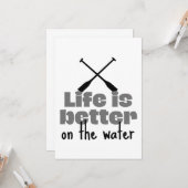 漕ぎ手:水の上では生活が良い カード (正面/裏面インサイチュ)