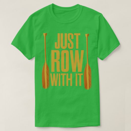 漕ぎ方が上手な Tシャツ (デザイン正面)