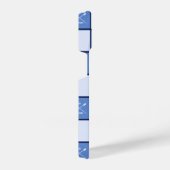 漕ぎ越しオールイニシャル青 iPhoneケース (右側面)