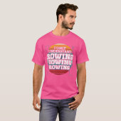 漕ぐことだけが分かるスポーツ、カヤック レトロ Tシャツ (正面フル)