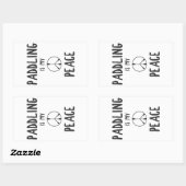 漕ぐのが私の平和 長方形シール (シート)