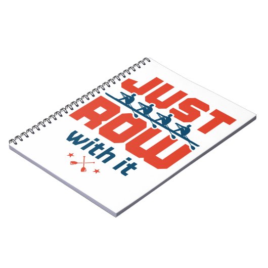 漕ぐクルーのチームのコーチのローワーとジャストロー ノートブック (左側)