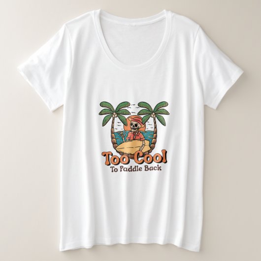 漕クールぎ戻す プラスサイズTシャツ (デザイン正面)
