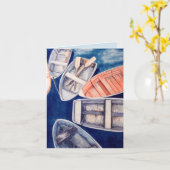 漕艇 カード (黄色い花)