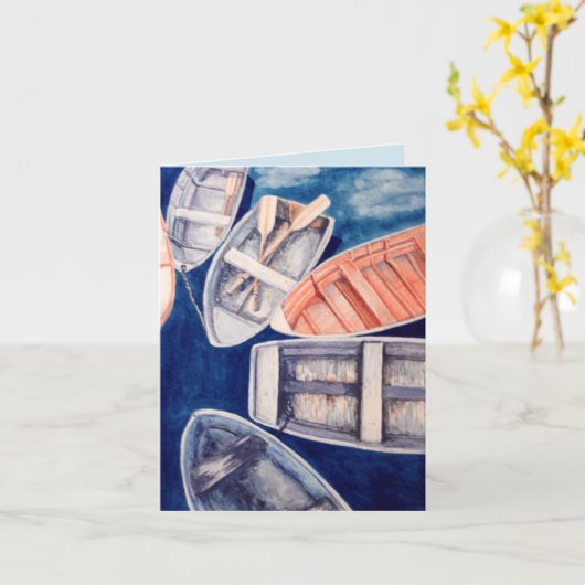 漕艇 カード (黄色い花)