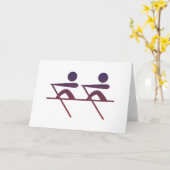 漕艇 カード (黄色い花)