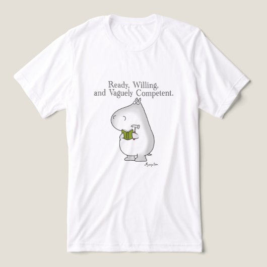 漠然と有能なヒッポバイサンドラボイントン トライブレンドTシャツ (デザイン正面)