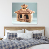 漢代の家の葬式モデル キャンバスプリント (インサイチュ (寝室))