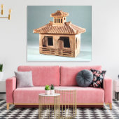 漢代の家の葬式モデル キャンバスプリント (インサイチュ (リビング))