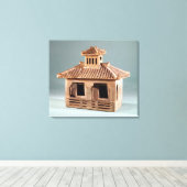 漢代の家の葬式モデル キャンバスプリント (インサイチュ (ウッドフロア))