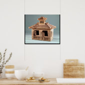 漢代の家の葬式モデル ポスター (キッチン)