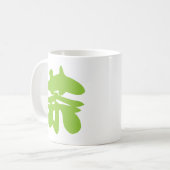 漢地/漢字言語キャラクター中国の茶 コーヒーマグカップ (正面左)