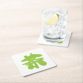 漢地/漢字言語キャラクター中国の茶 スクエアペーパーコースター (インサイチュ)