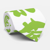 漢地/漢字言語キャラクター中国の茶 ネクタイ (ロール)