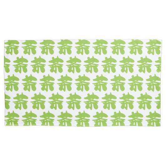 漢地/漢字言語キャラクター中国の茶 枕カバー (正面左)