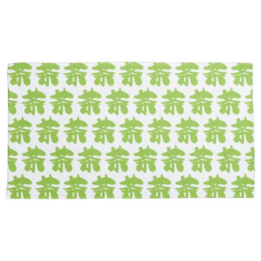 漢地/漢字言語キャラクター中国の茶 枕カバー (正面右)