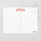 漢字さくらんぼ花咲き新年2023年葉書 ポストカード (裏面)