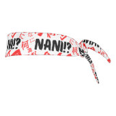 漢字とひ日本のらがな文字のナニ タイヘッドバンド (回転90)