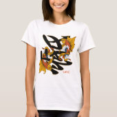 漢字のコイの魚愛 Tシャツ (正面)