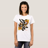 漢字のコイの魚愛 Tシャツ (正面フル)