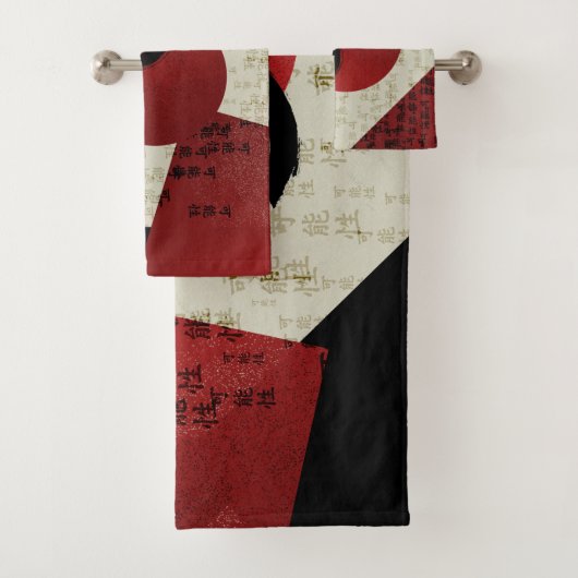 漢字の可能性を秘めた禅の輪|過去記事 バスタオルセット (インサイチュ)