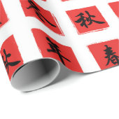 漢字の季節 ラッピングペーパー (ロールコーナー)