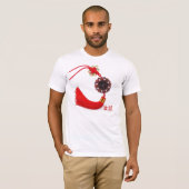 漢字の幸運 Tシャツ (正面フル)