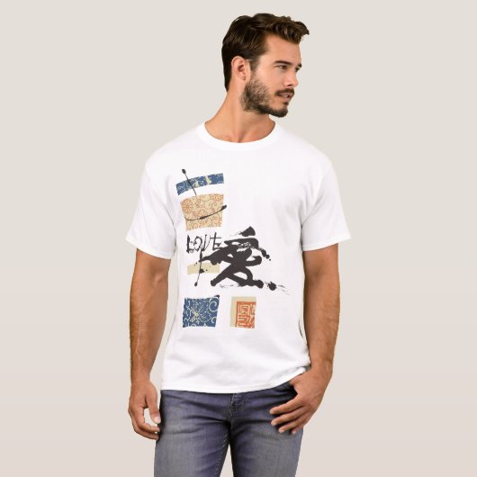 漢字の恋 Tシャツ (正面フル)