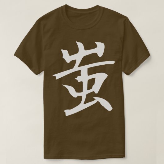 漢字の愚か者 Tシャツ (デザイン正面)