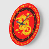 漢字の時計 ラージ壁時計 (傾斜)