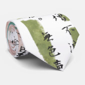 漢字の毛筆がアジアンな雰囲気 ネクタイ (ロール)