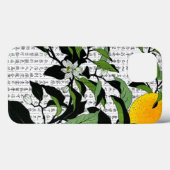 漢字の背景にアジアのオレンジ色の花 Case-Mate iPhoneケース (裏面 (横))