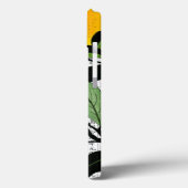 漢字の背景にアジアのオレンジ色の花 Case-Mate iPhoneケース (裏面 / 左)