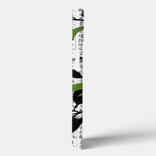 漢字の背景にアジアのオレンジ色の花 Case-Mate iPhoneケース (裏面 / 右)