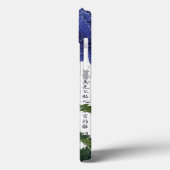 漢字の背景に表示されるアジアのブルーポピー Case-Mate iPhoneケース (裏面 / 左)